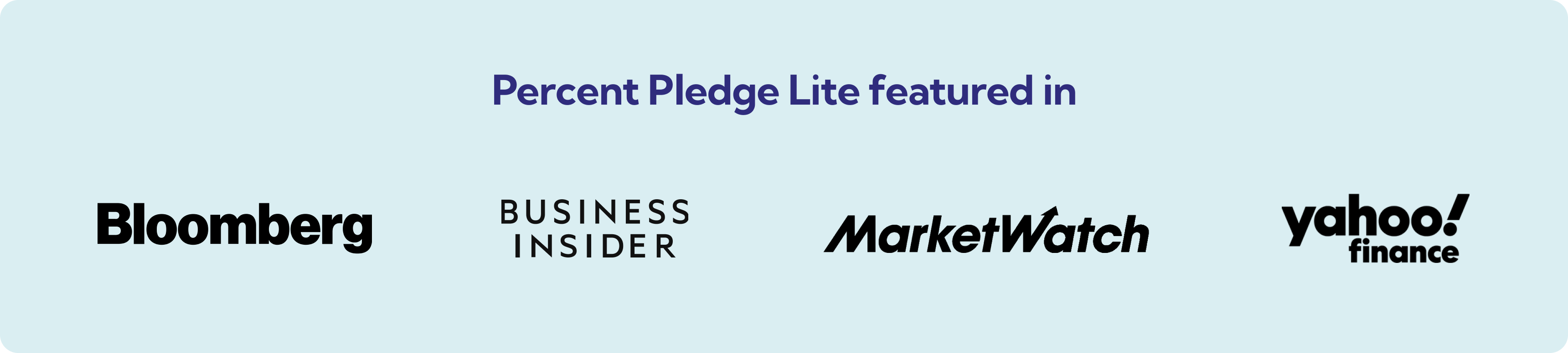 Percent Pledge Lite featured in